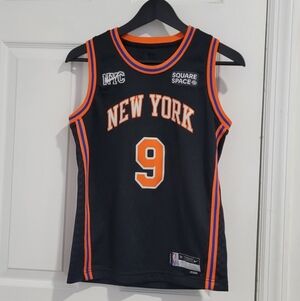 NIKE New York Kids Basketball Jersey - Black and Orange